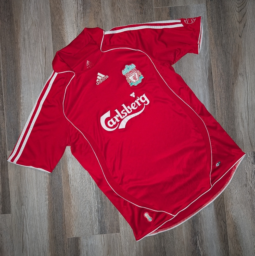 Liverpool FC Adidas Home Football Shirt Soccer Jersey 06/07 2007 Gerrard Torres